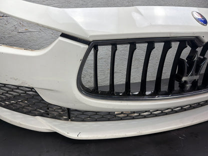 2014-2017 Maserati Ghibli Front Bumper Cover Face Assembly Grille Emblem OEM