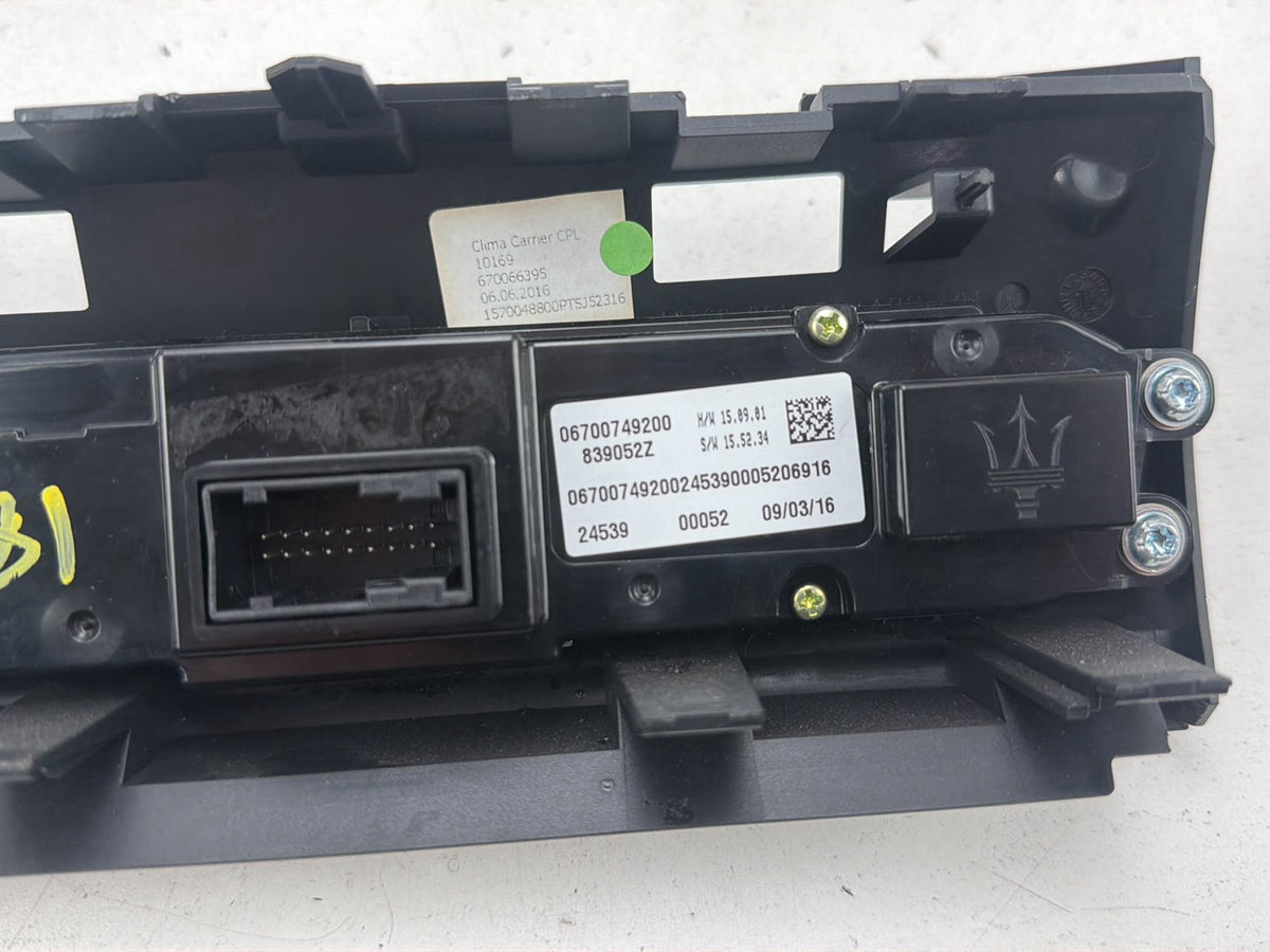 2014-2017 Maserati Ghibli III M157 Center HVAC Heater A/C Climate Control OEM