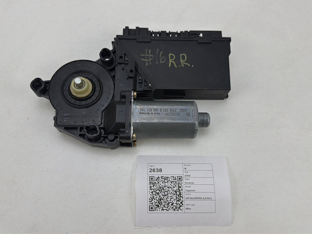 2003-2006 Porsche Cayenne 9PA- Right Rear Window Regulator/Motor 7L0959794