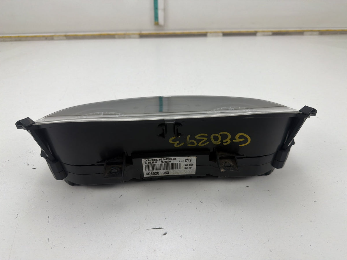 2014 Volkswagen Jetta Speedometer Instrument Cluster Gauges 5C6920953 OEM