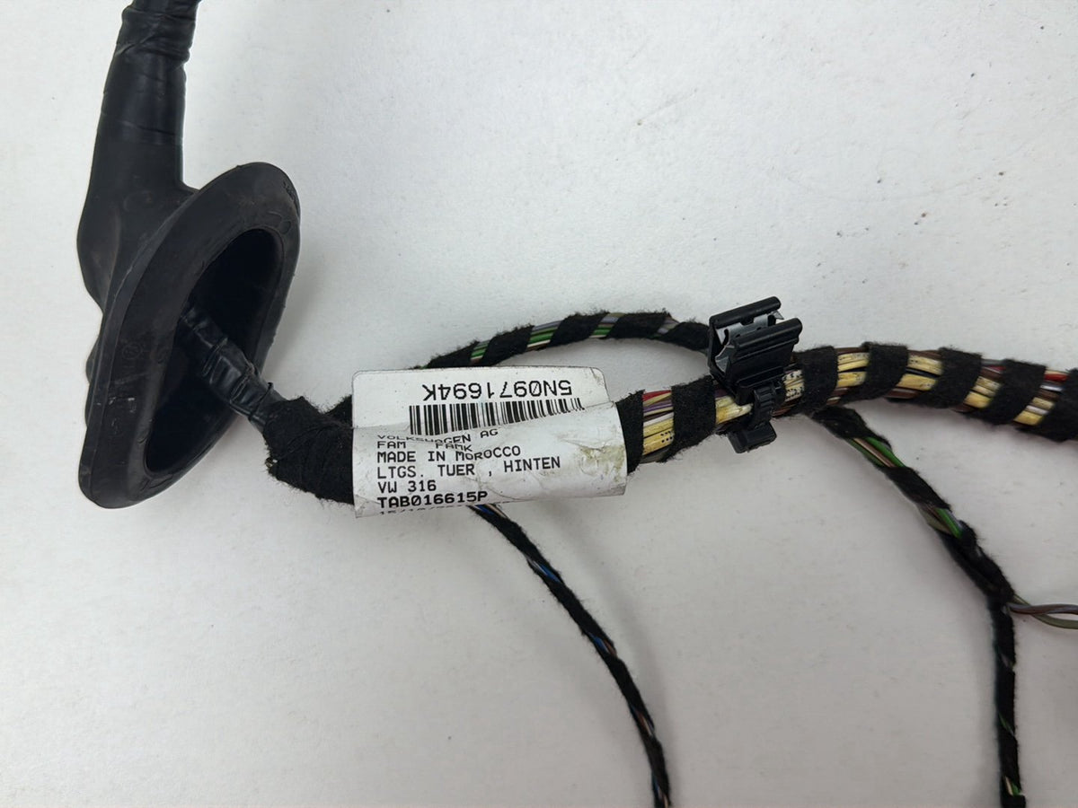 2013-2017 Volkswagen Tiguan Rear Right Side Door Harness Wire Wiring OEM