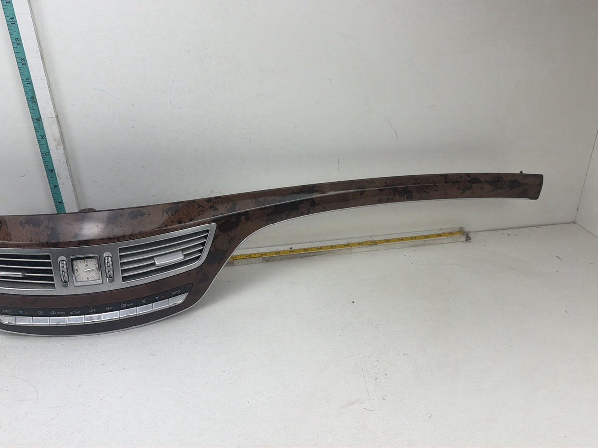 2007-2013 Mercedes-Benz S500 S-Class W221 Wood Dash Center Air Vent Trim Panel OEM
