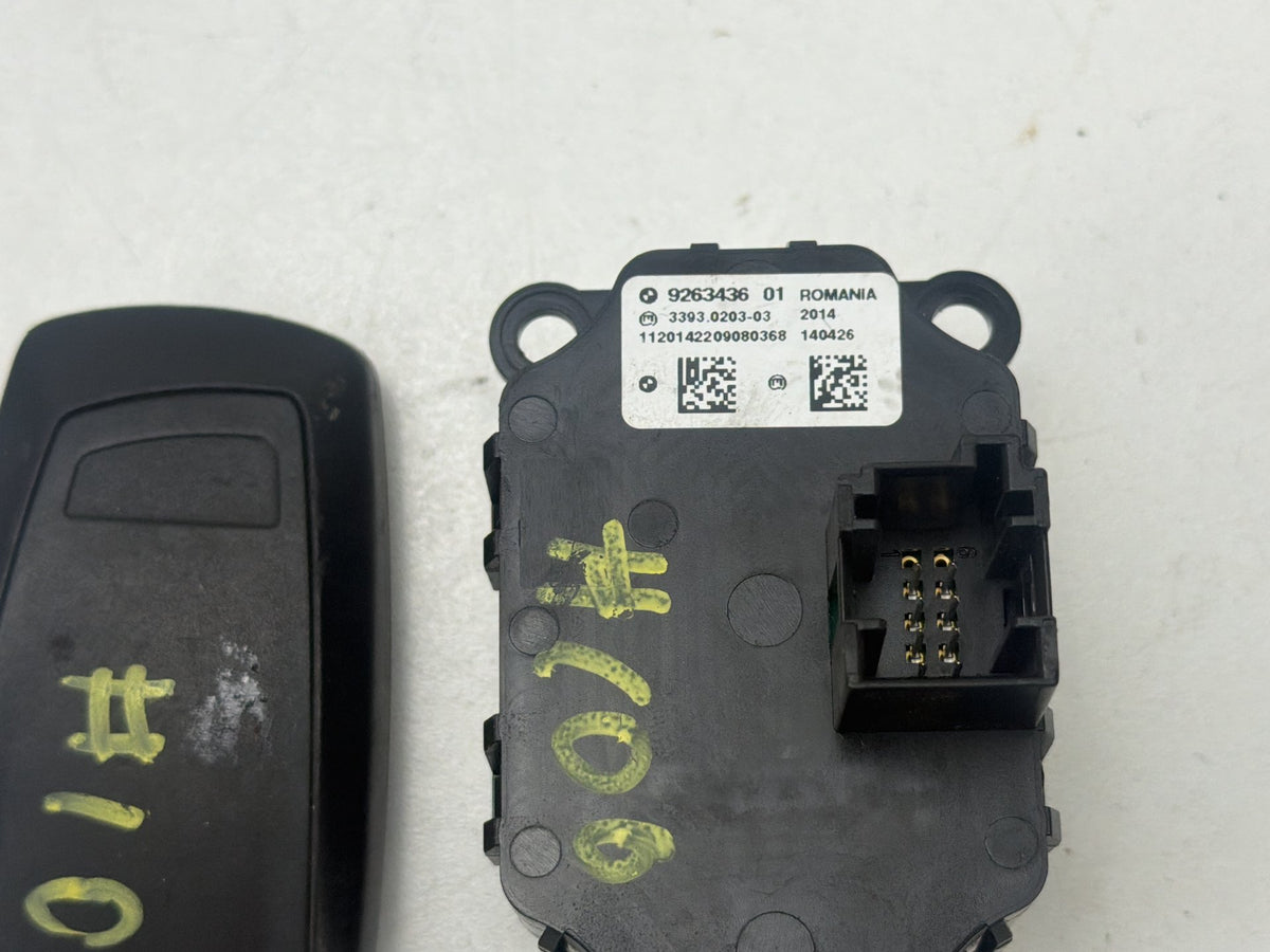 2011-2016 BMW 550i xDrive Ignition Start Stop Button Switch With Key Fob OEM