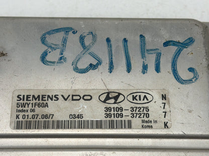 2007-2010 Kia Sportage 2.7L Engine Control Module ECU Computer 39109-37270 OEM