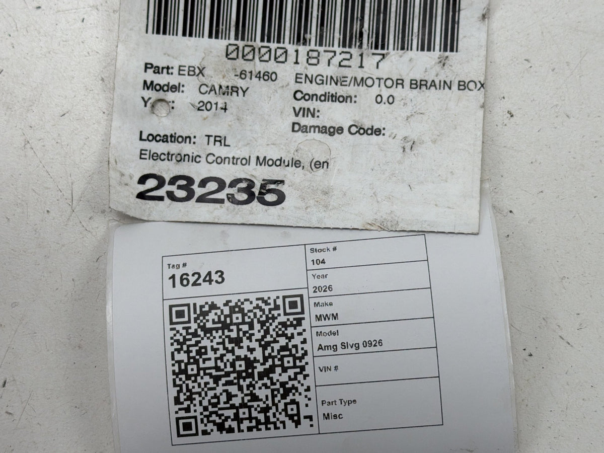 2012-2014 Toyota Camry Engine Computer Control Module 89661-06K74 OEM