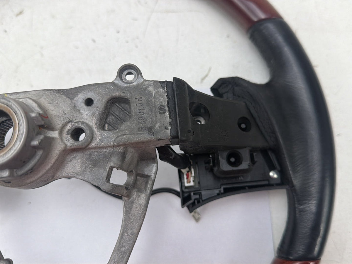 2007-2009 Lexus ES350 S190-Wood Leather Steering Wheel Cruise Controls OEM