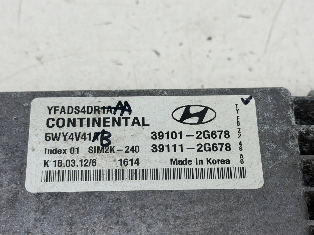 2011-2014 Hyundai Sonata 2.4L Engine Control Module Unit ECU 39101-2G678 OEM