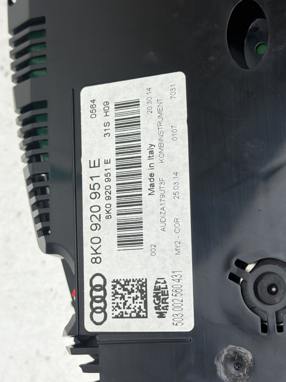 2013-2016 Audi A4 Speedometer Instrument Cluster 8K0920951E 41K Miles OEM