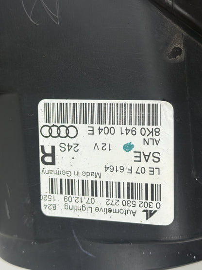 2009-2012 Audi A4 Right Passenger Side Headlight Headlamp 8K0941004E OEM