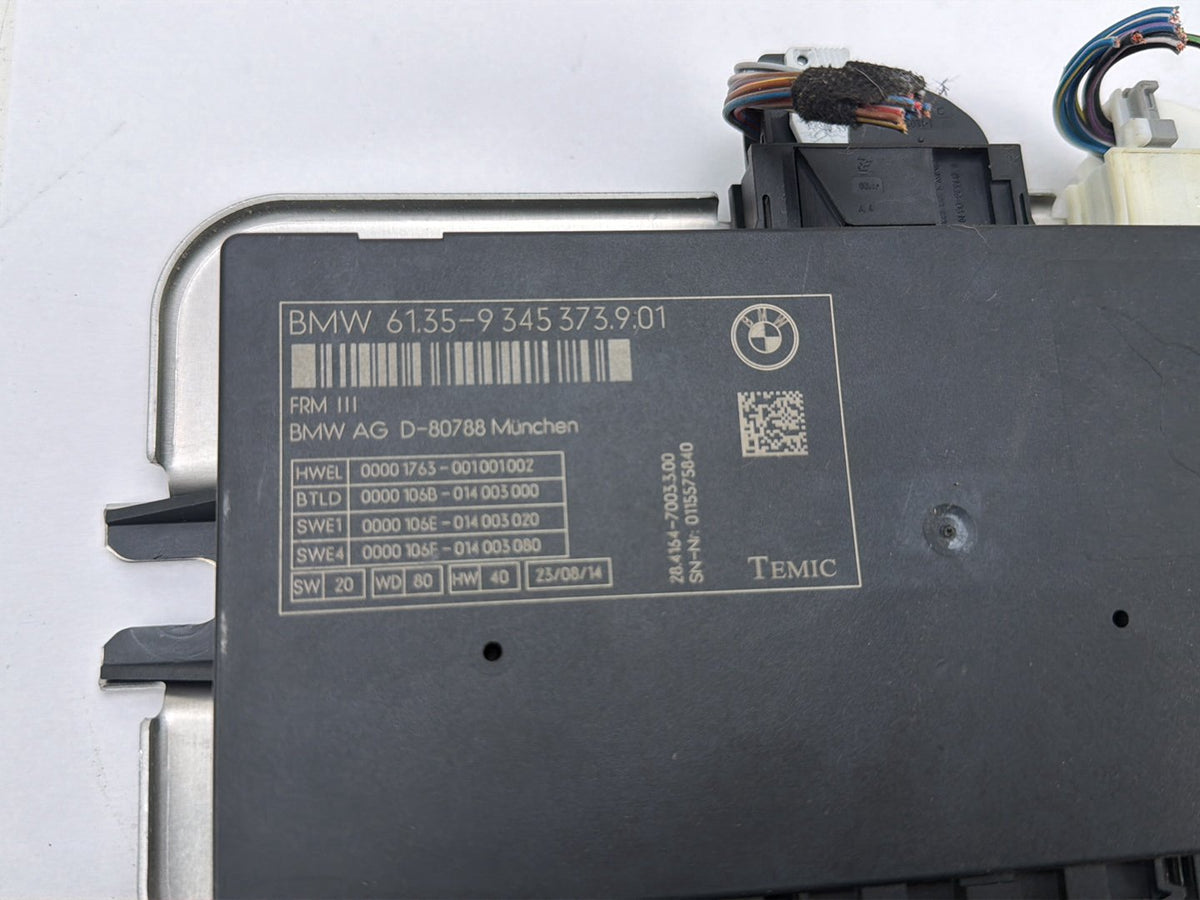 2011-2017 BMW X3 Footwell Light Control Module Unit 61.35-9 345 373.9.01 OEM