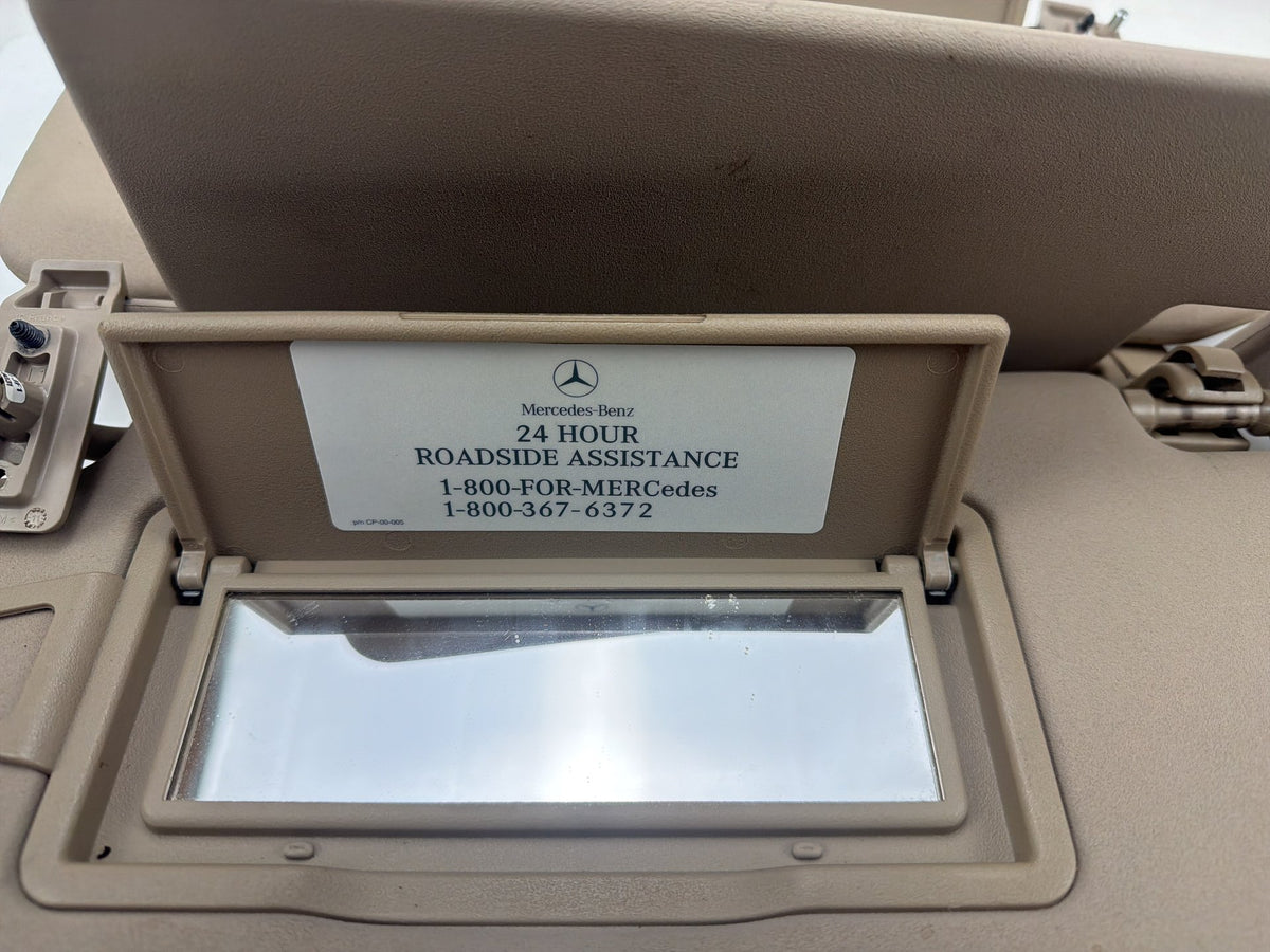 2006-2012 Mercedes-Benz R350 Front Left/Right Sun Visor Set Tan Beige OEM