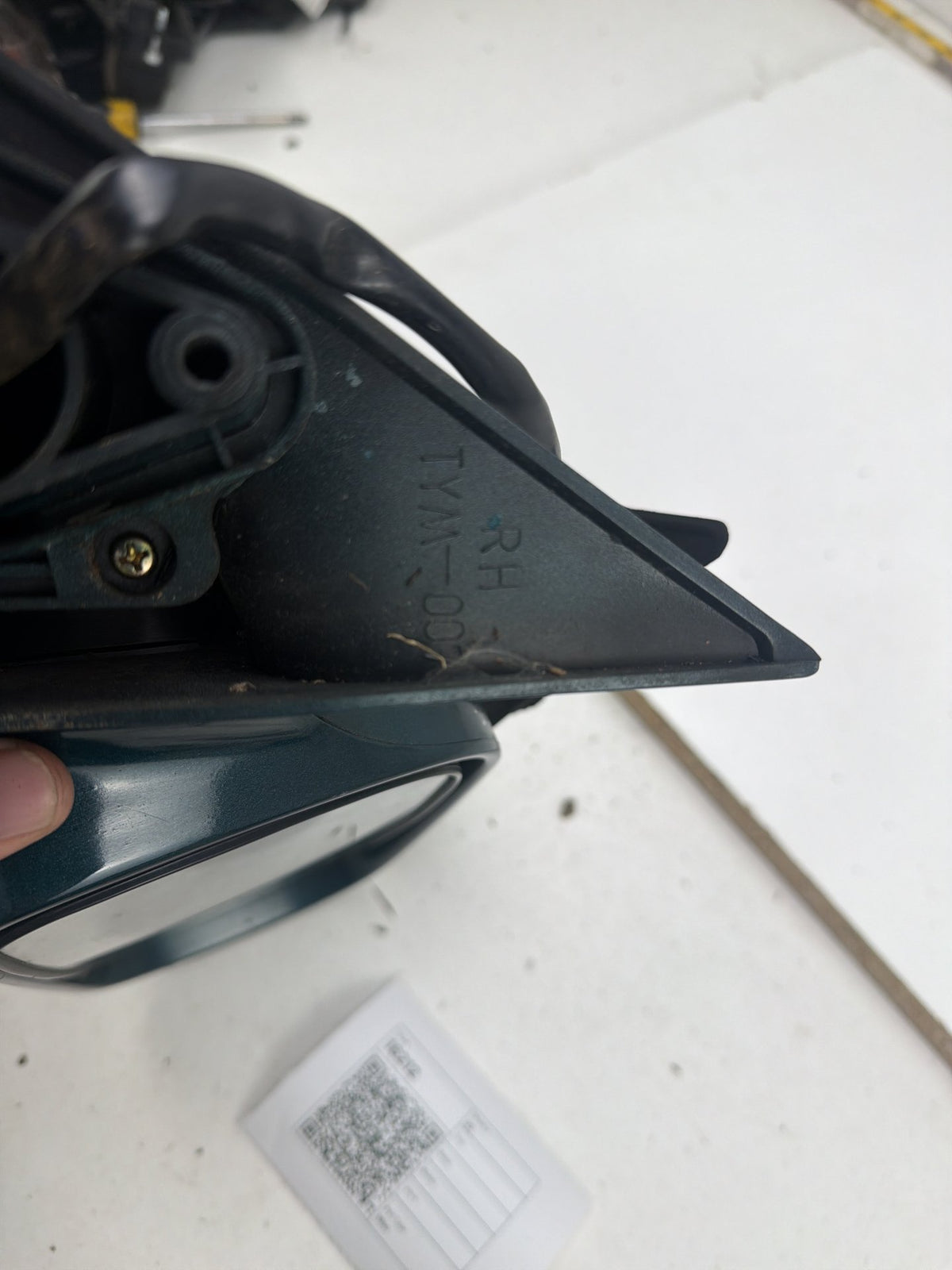2003-2008 Toyota Corolla Right Side Power Door Mirror Rear View Black OEM