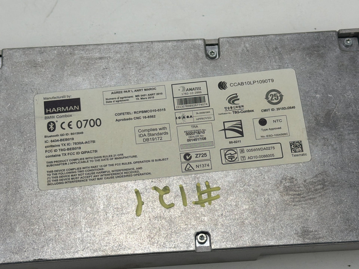 2011-2013 BMW X5 Telematics Bluetooth Communication Module 9257163 OEM