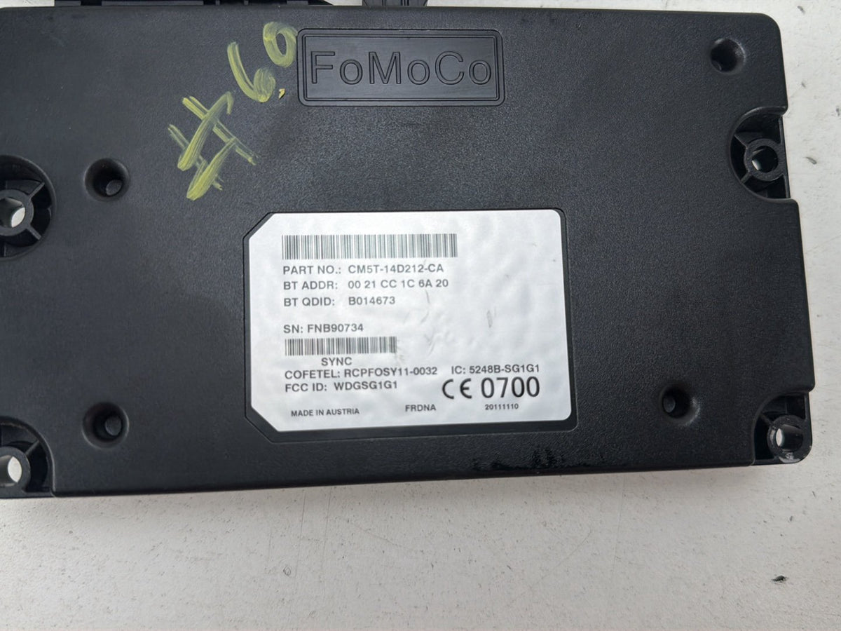 2012-2014 Ford Focus MK2 Communication Computer Control Sync Module CM5T14D212CA OEM