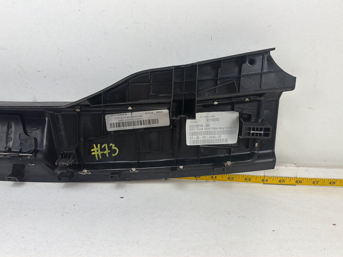 2019-2023 Jaguar F-Pace Rear Trunk Lock Latch Sill Scuff Plate Trim Cover OEM