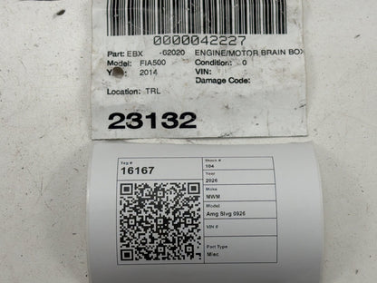 2014-2015 Fiat 500 Front Engine Computer Brain Control Module ECU 51969913 OEM