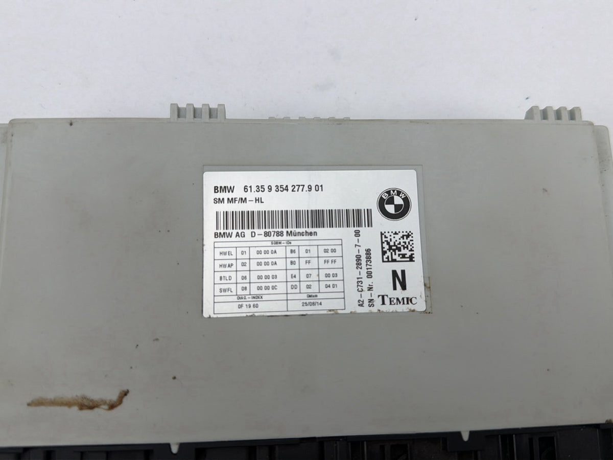 2014-2016 BMW 228i Front Right Seat Control Module 61.35-9 354 277.9 01 OEM