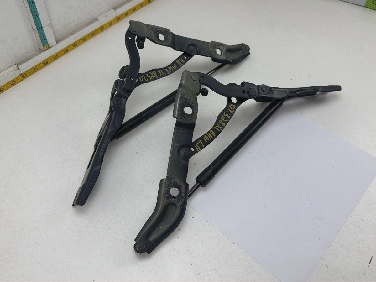 2007-2008 BMW 328xi Rear Left Right Side Trunk Lid Hinge Set OEM