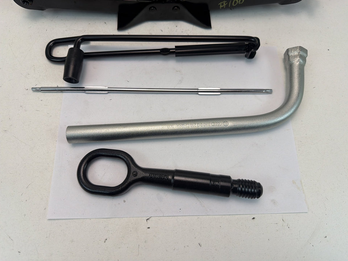 2015-2020 Audi A3 Spare Tire Scissor Jack Lug Wrench Tow Hook Tool Kit Case OEM