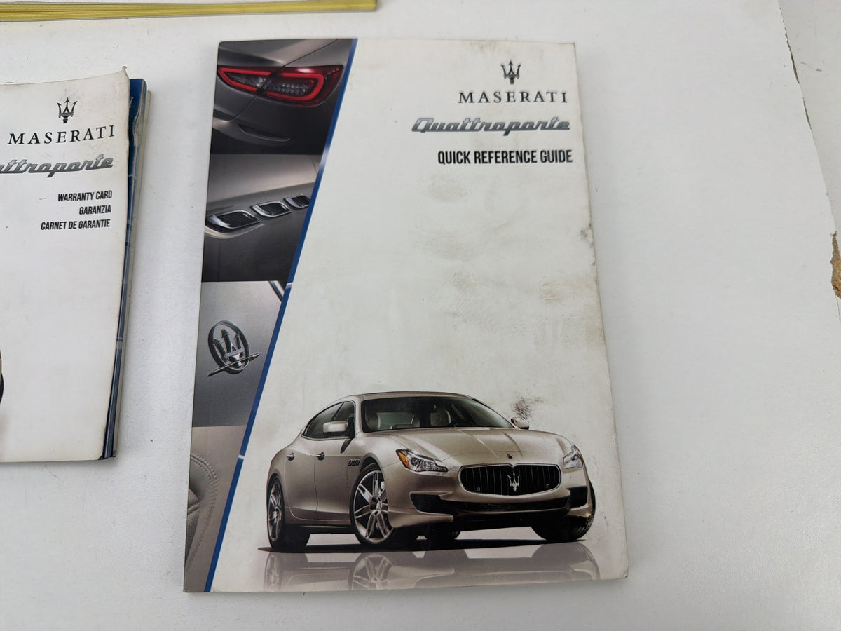 2015 Maserati Quattroporte M156 Owner's Manual Guide BooK Set 2018244 OEM