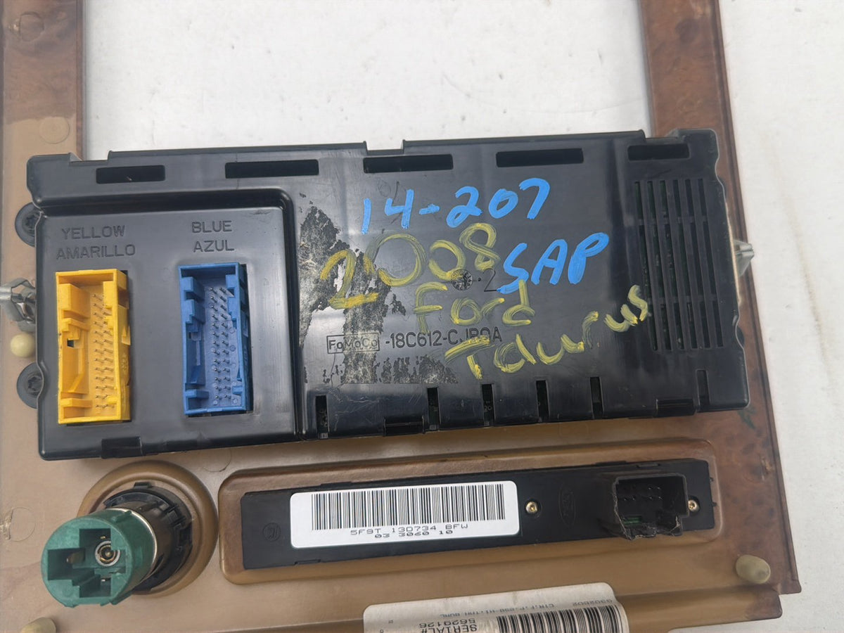 2008-2009 Ford Taurus Center Console Climate Radio Control 5G13-7404302 OEM