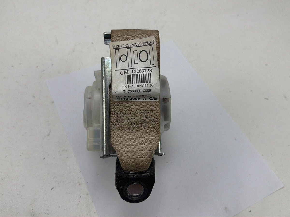 2010-2013 Buick LaCrosse Rear Left Driver Side Seat Belt Retractor Tan OEM