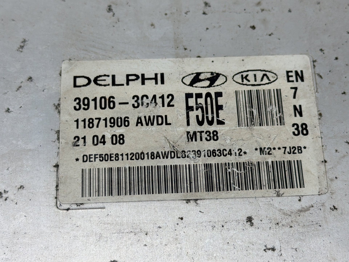 2008-2009 Hyundai Veracruz Engine Computer Control Module 39106-3C412 OEM