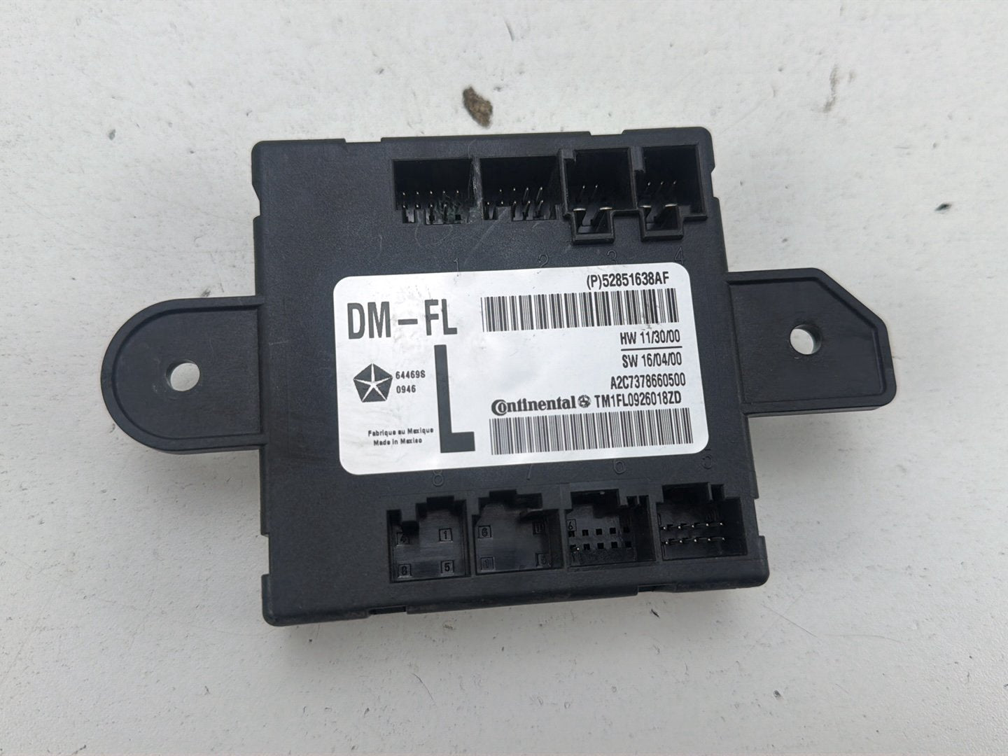 2014-2017 Maserati Ghibli Front Left Side Door Control Module Brain Unit OEM