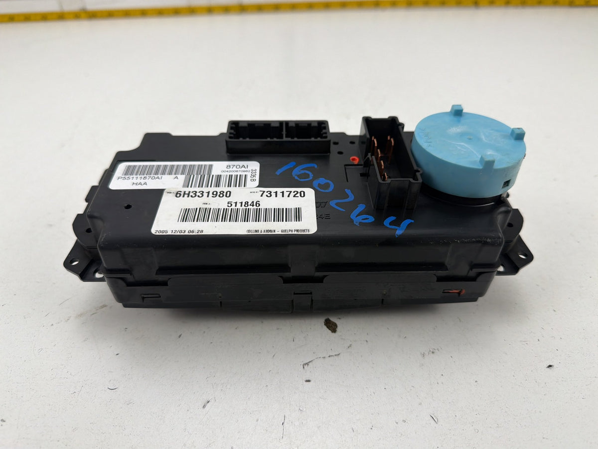2005-2010 Chrysler 300 Manual HVAC Heater Climate Control Panel P55111870AI OEM