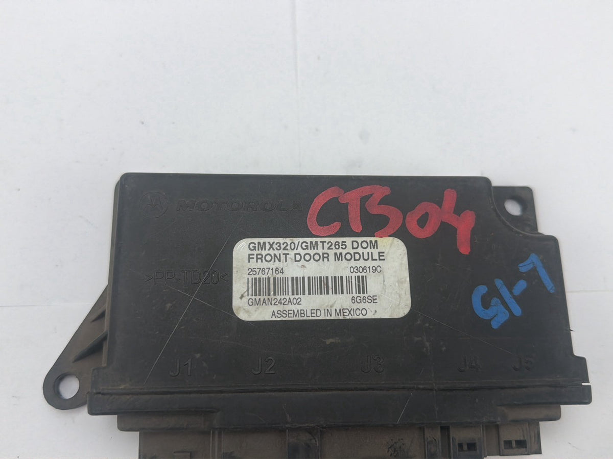 2003-2007 Cadillac CTS Front Door Control Module 25767164 OEM