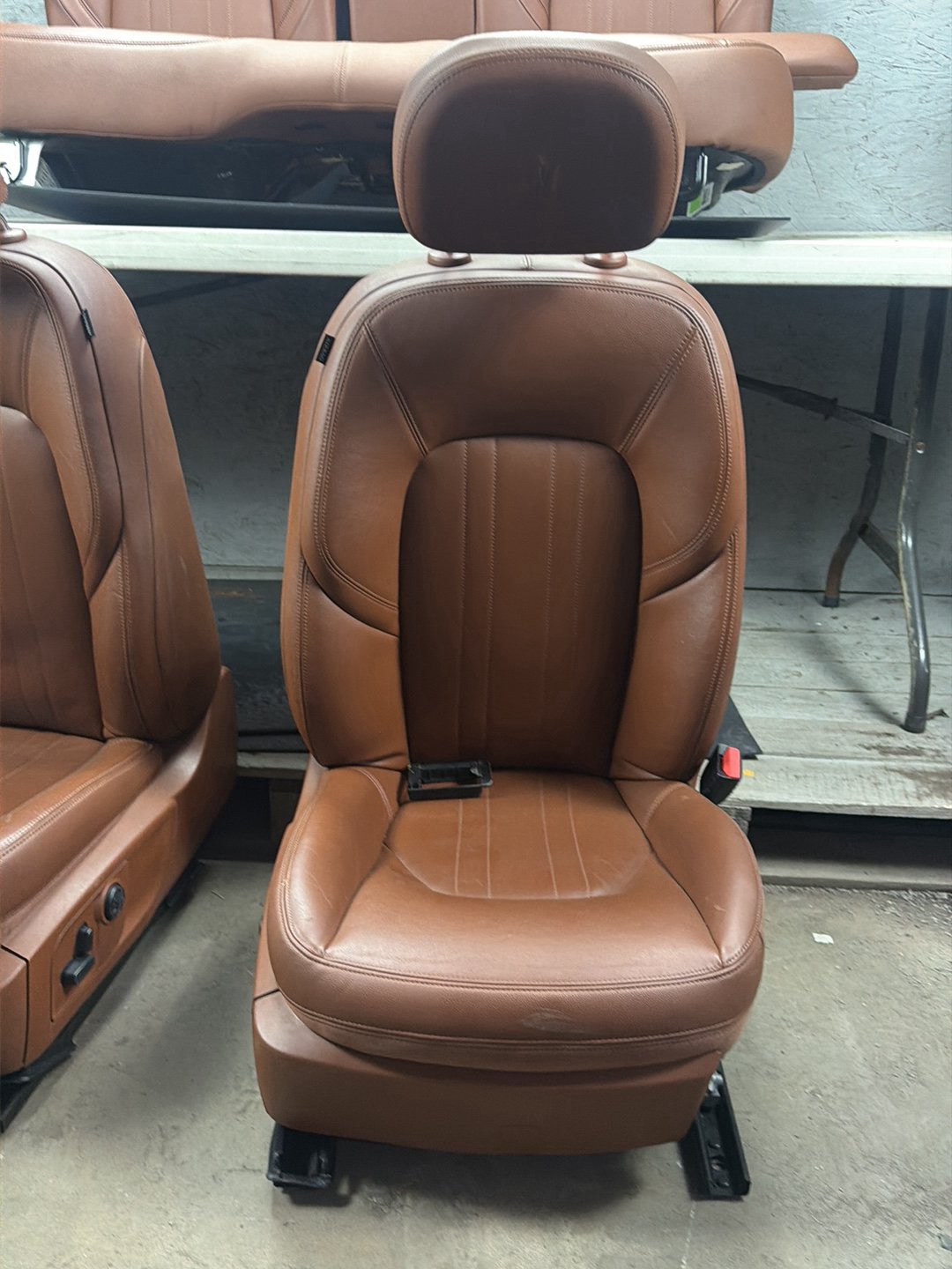 2014-2020 Maserati Ghibli Front & Rear Convertible Seat Set Merino Orange OEM