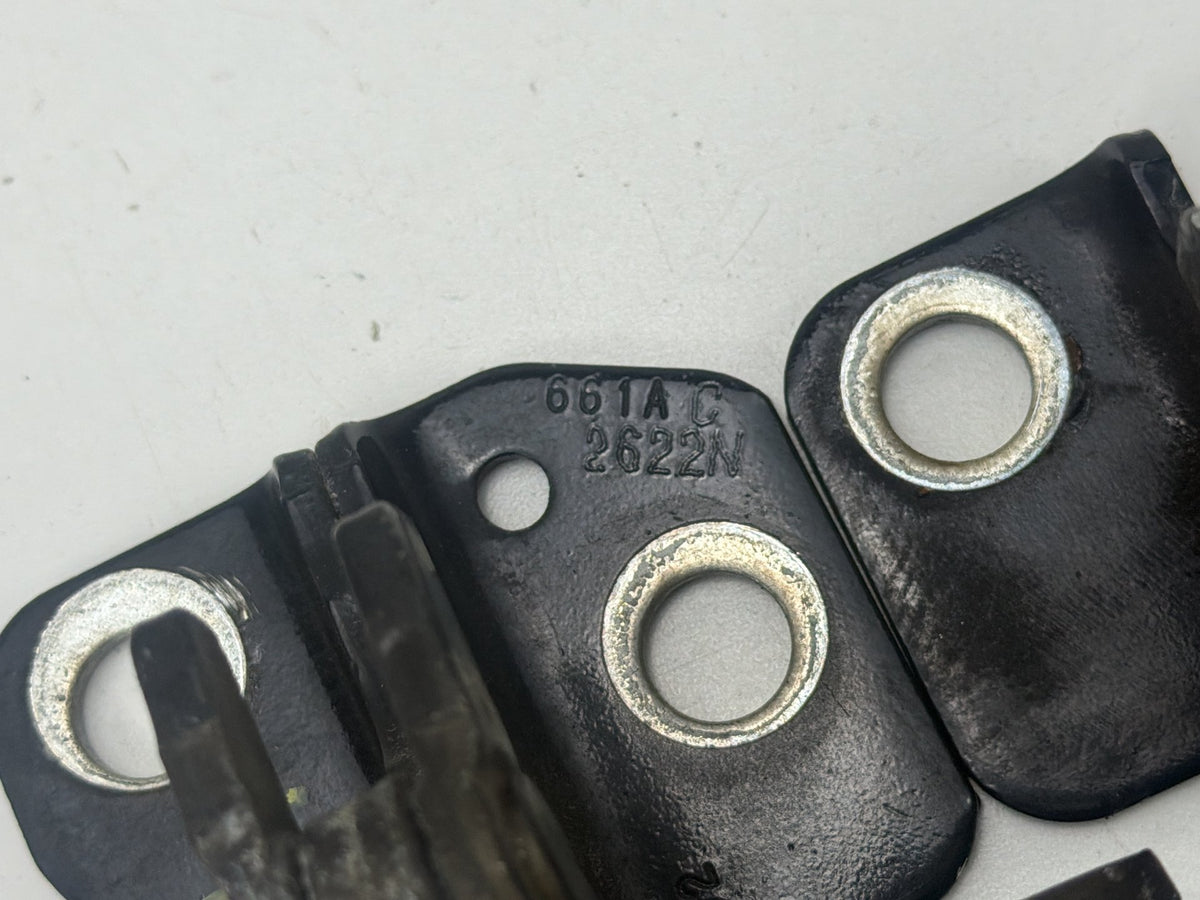 2011-2014 Dodge Charger Rear Left Side Upper & Lower Door Hinges Pair OEM