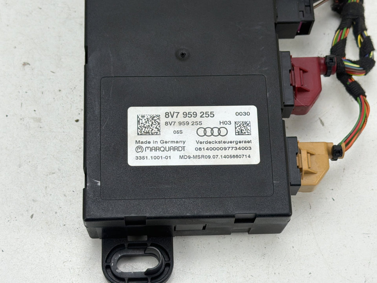 2015-2020 Audi A3 Cabriolet Convertible Soft Top Roof Control Module OEM