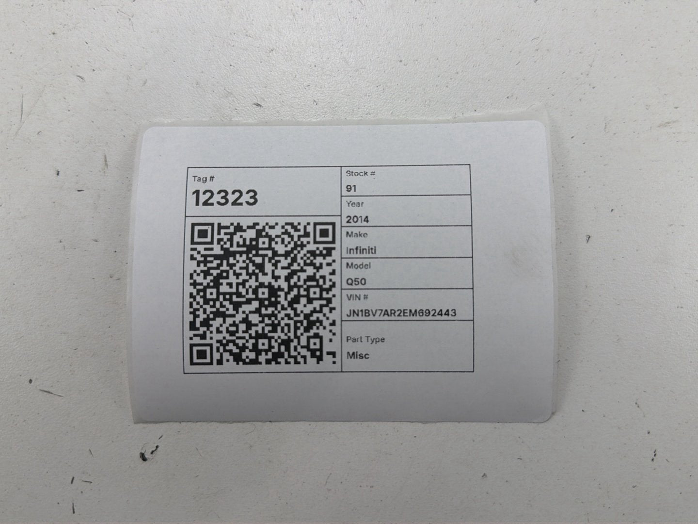 2014-2020 Infiniti Q50 V37 Engine Computer Module ECU NEC006602 OEM