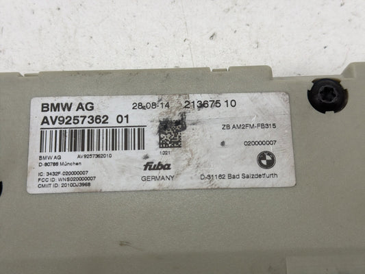 2014-2016 BMW 550i 4.4L Radio Antenna Amplifier Diversity Module 9257362 OEM