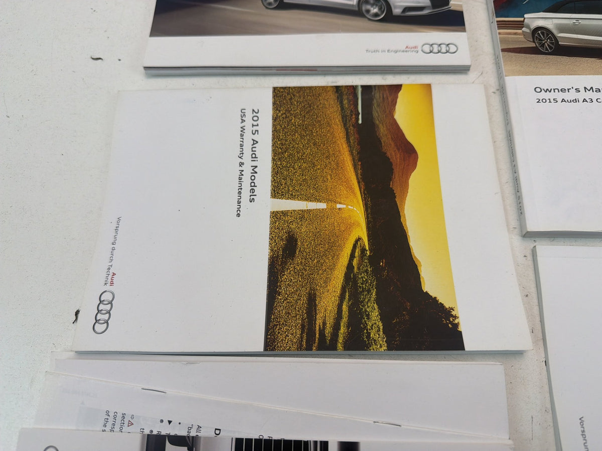 2015-2019 Audi A3 Owners Manual Guide Book OEM