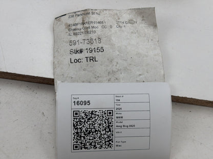 2014 Toyota Camry Chassis MultiPlex MPX Body Control Module 89221-06210 OEM
