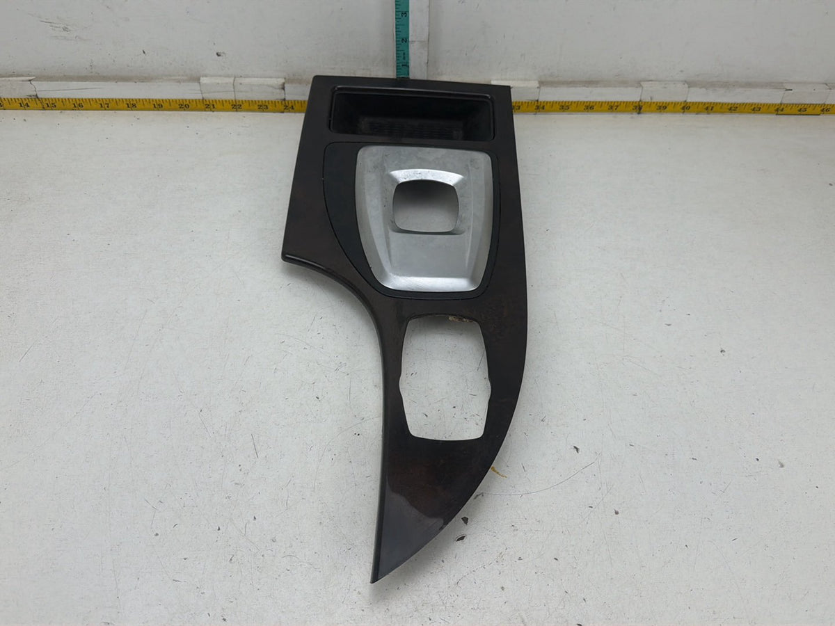 2008-2010 BMW 528i E60 Center Console Shifter Bezel Wood Trim Panel OEM