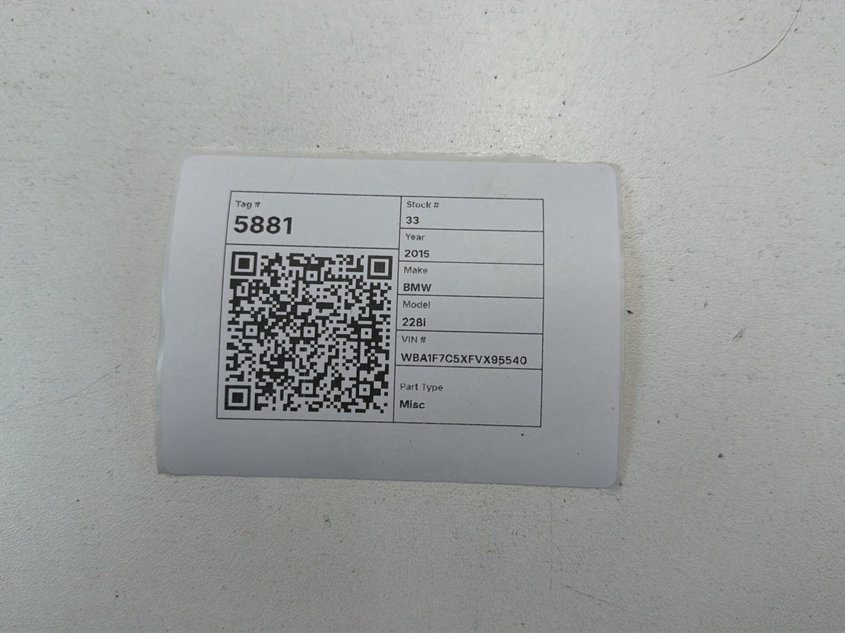 2014-2016 BMW 228i F22 Engine Computer Control Module Unit 8631689 OEM