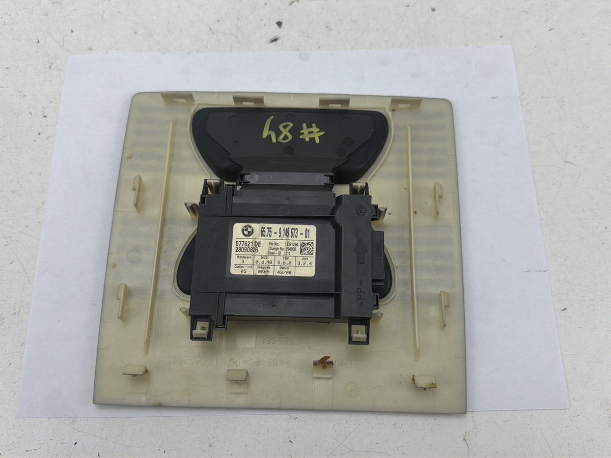 2008-2010 BMW 528i E60 Ultra Sonic Alarm Motion Sensor Module w/ Cover Trim OEM