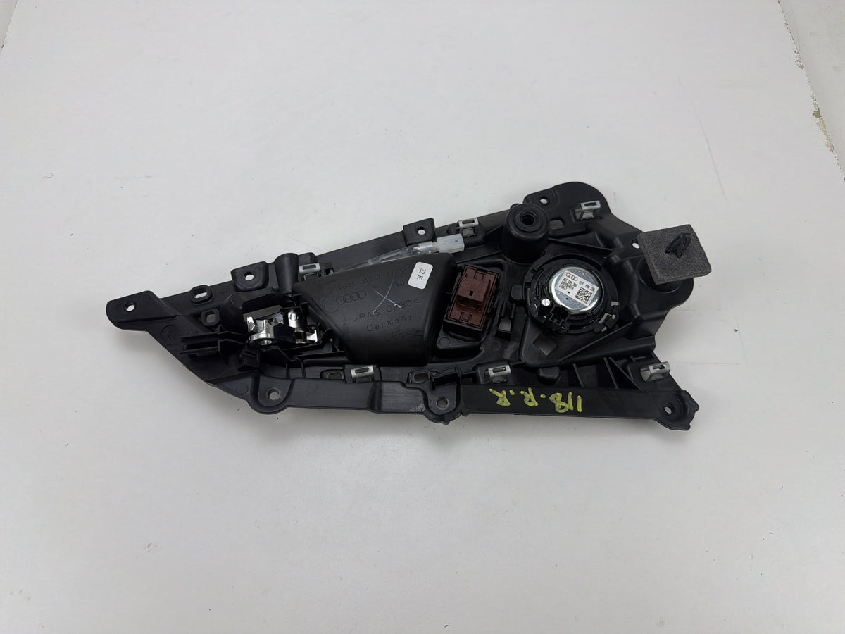 2012-2018 Audi A7 Quattro Rear Right Interior Door Handle w/ Tweeter Speaker OEM