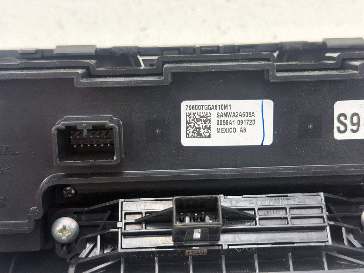 2016-2018 Honda Civic AC Heater Temperature Climate Control 79600TGGA610M1 OEM