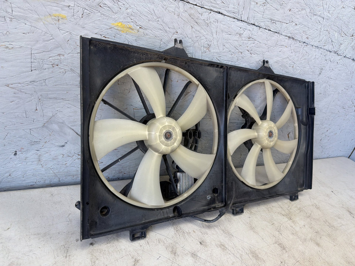 2007-2011 Lexus ES350 Dual Radiator Cooling Fan Shroud Assembly Motor OEM