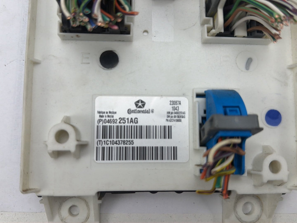 2013 Ram 1500 Body Control Module BCM Fuse Box Panel Computer 04692251AG OEM