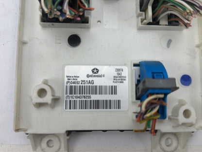 2013 Ram 1500 Body Control Module BCM Fuse Box Panel Computer 04692251AG OEM