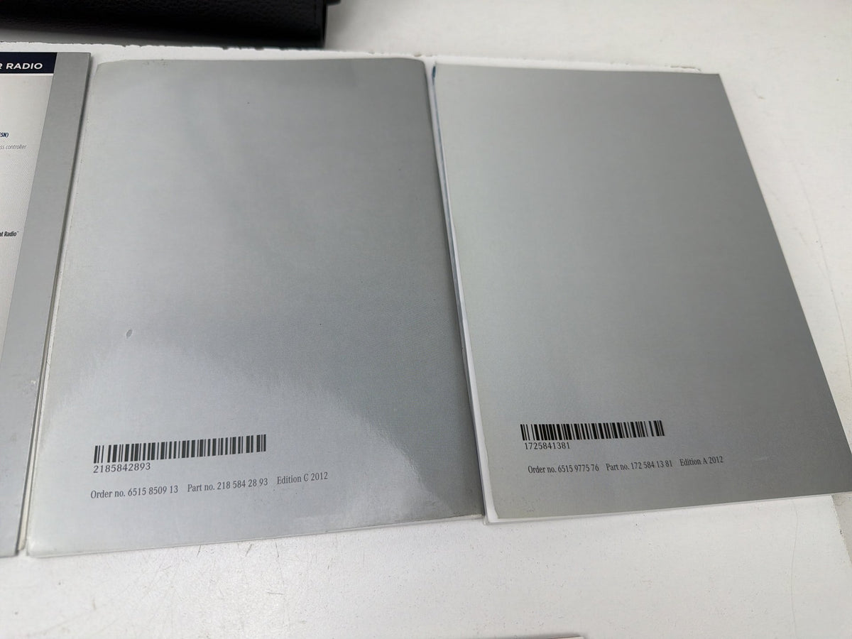2012 Mercedes-Benz E-Class C-Class COMAND Systems Owners Manuals Set OEM