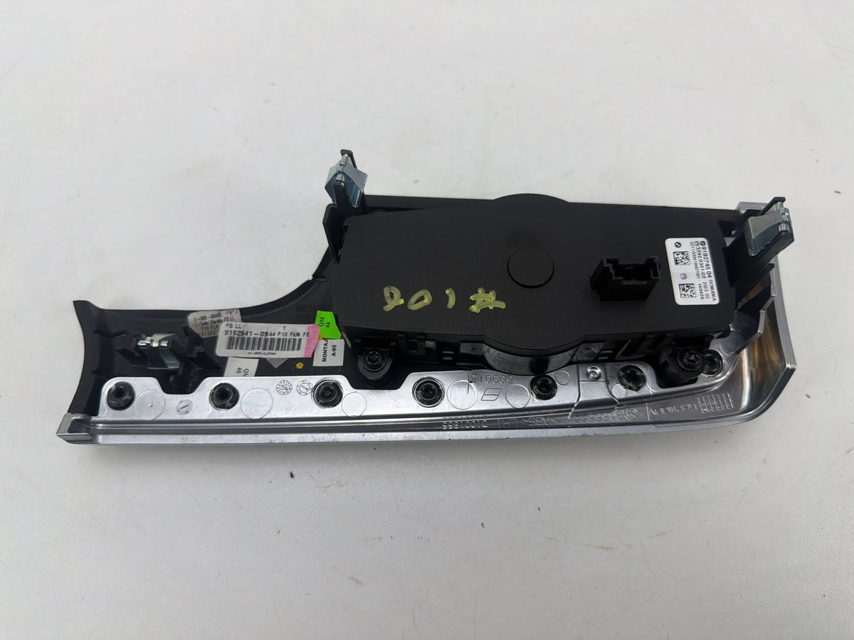 2011-2016 BMW 550i xDrive Left Dash Headlight Control Switch Wood Trim Panel OEM
