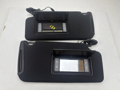 2011-2014 Dodge Charger Front Left & Right Sun Visor Pair Black Cloth OEM