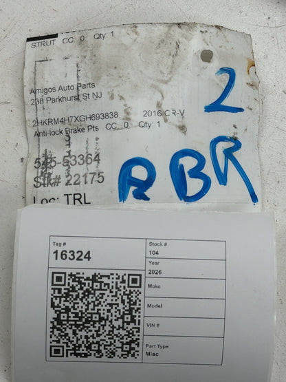 2015-2018 Honda CR-V ABS Anti-Lock Brake Pump Control Module 0 265 956 234 OEM