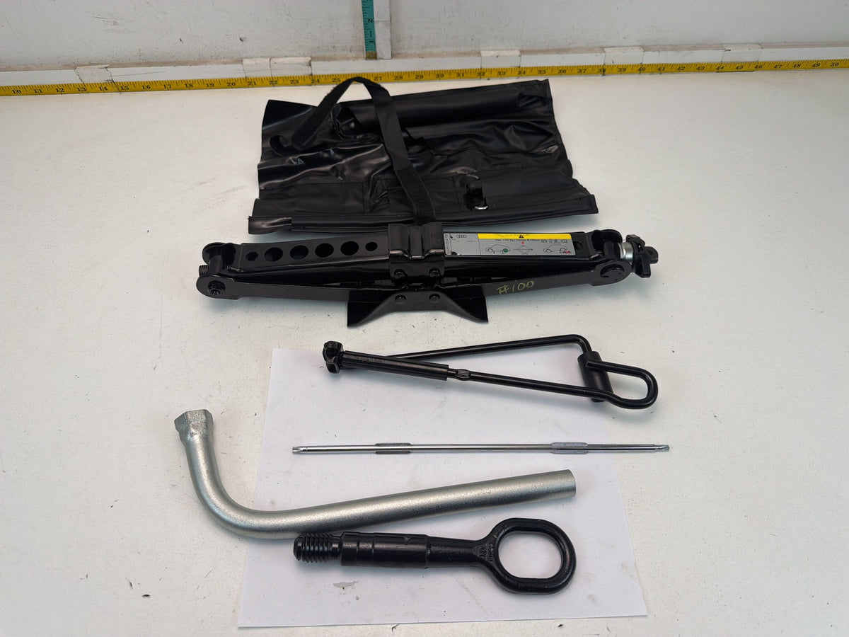 2015-2020 Audi A3 Spare Tire Scissor Jack Lug Wrench Tow Hook Tool Kit Case OEM